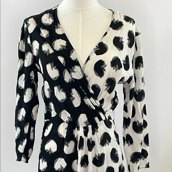 BOSS Danotta Palm Wrap Dress, US 4 - Picture 6 of 14